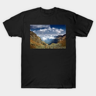 Mountains landscape with clouds T-Shirt